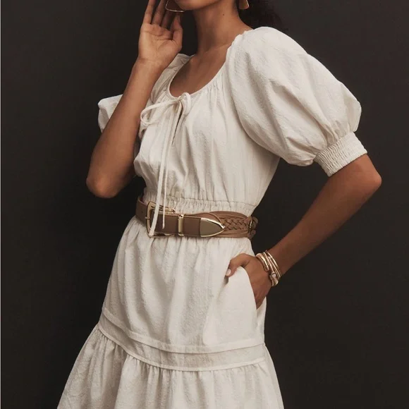 NWT - Anthropologie Plus The Somerset Mini Dress: Puff-Sleeve Edition (Size 3X) - Picture 2 of 8